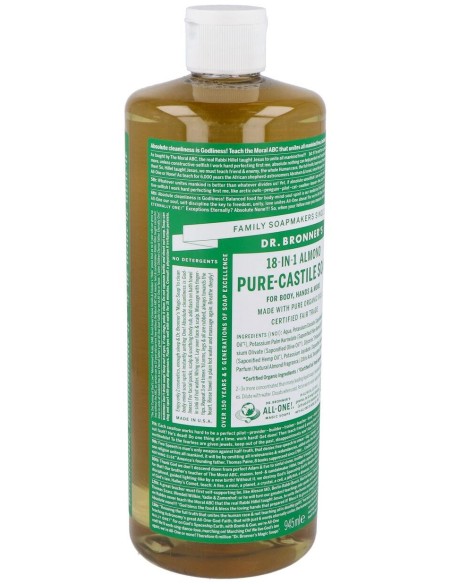 Dr. Bronner'S Jabón Líquido Almendras Bio 945Ml