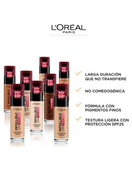 Infaillible 32H Maquillaje Fresh Wear Spf25 100-Linen 30 Ml