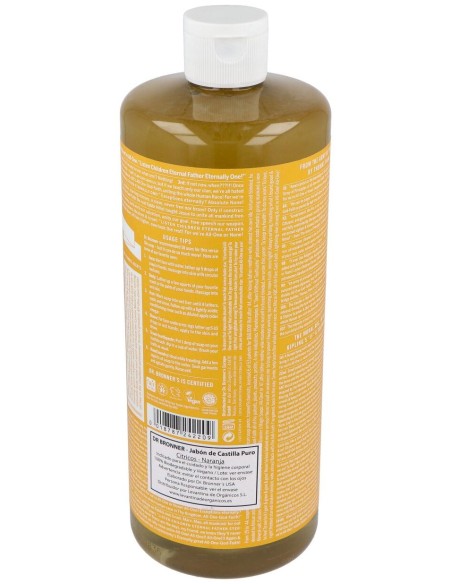 Dr. Bronner'S Jabón Líquido Cítricos Naranja Bio 945Ml