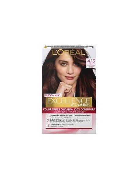 L'Oreal Excellence Creme Tinte 4.15 - Castaño Oscuro Helado