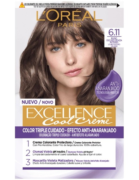 Excellence Creme Tinte 6.11-Rubio Oscuro Ceniza 1 U