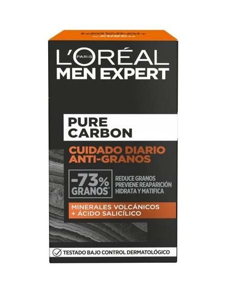 Men Expert Pure Charcoal Cuidado Diario Antigranos 50 Ml