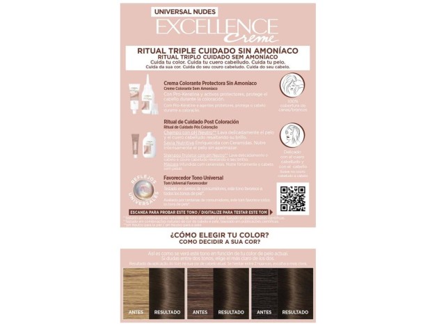 L'Oréal Excellence Creme Universal Nudes 4U...