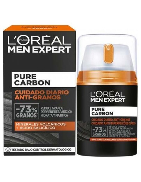 Men Expert Pure Charcoal Cuidado Diario Antigranos 50 Ml