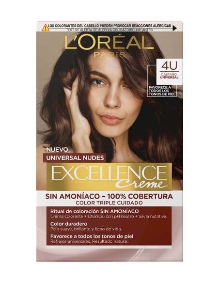 L'Oréal Excellence Creme Universal Nudes 4U Brown 1Ud