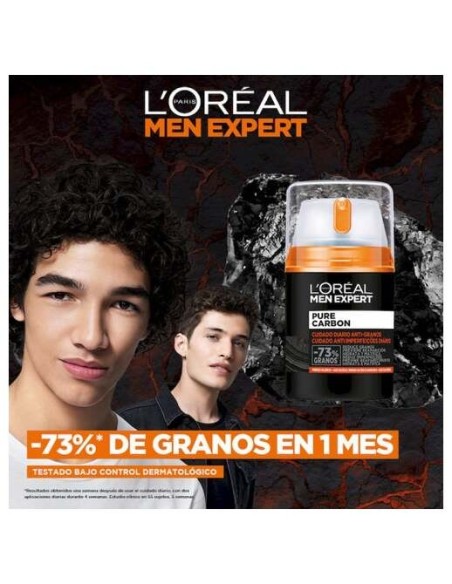 Men Expert Pure Charcoal Cuidado Diario Antigranos 50 Ml