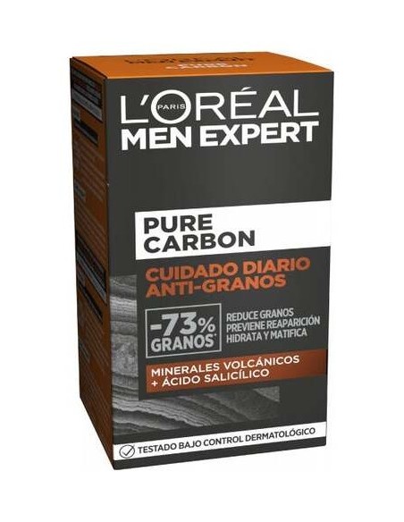 Men Expert Pure Charcoal Cuidado Diario Antigranos 50 Ml