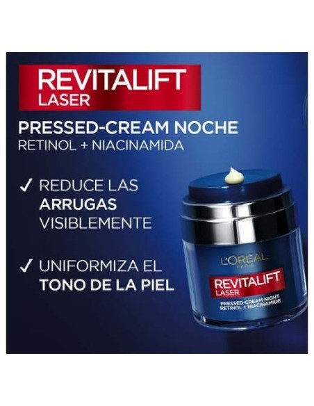 Revitalift Laser Pressed Cream Noche Con Retinol + Niacinamida 50 Ml