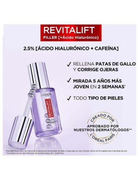 L'Oréal Revitalift Filler Sérum De Ojos 20Ml