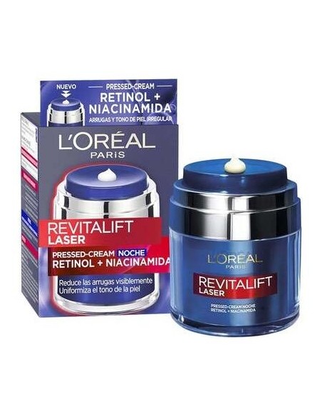 Revitalift Laser Pressed Cream Noche Con Retinol + Niacinamida 50 Ml