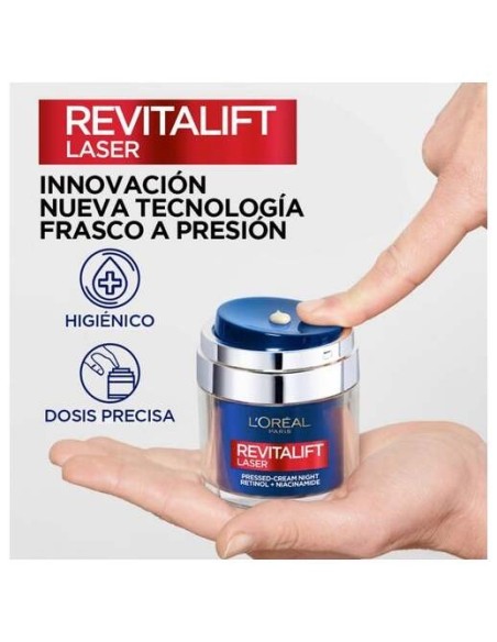 Revitalift Laser Pressed Cream Noche Con Retinol + Niacinamida 50 Ml