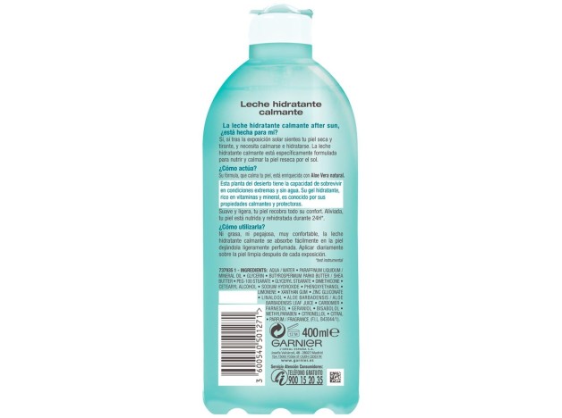 Aftersun Hidratante Leche Calmante Aloe Vera...