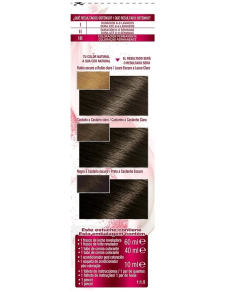 Garnier Color Sensation N°3 Castaño Oscuro 4Uds