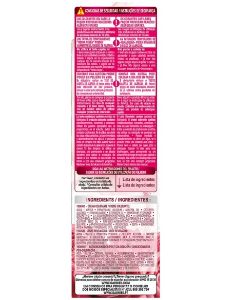 Garnier Color Sensation N°5.0 Castaño Luminoso 4Uds