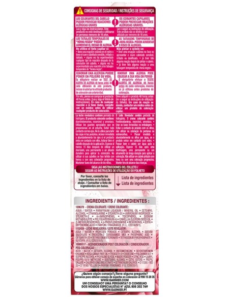 Garnier Color Sensation N°8 Rubio Luminoso 4Uds