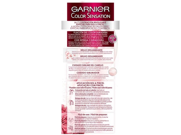 Garnier Color Sensation N°7.3 Rubio Dorado 4Uds