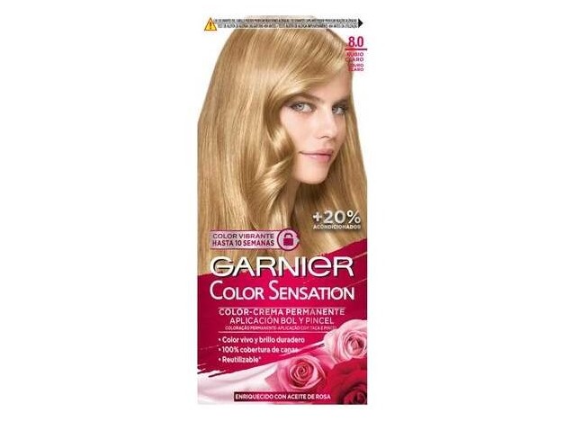 Garnier Color Sensation N°8 Rubio Luminoso 4Uds