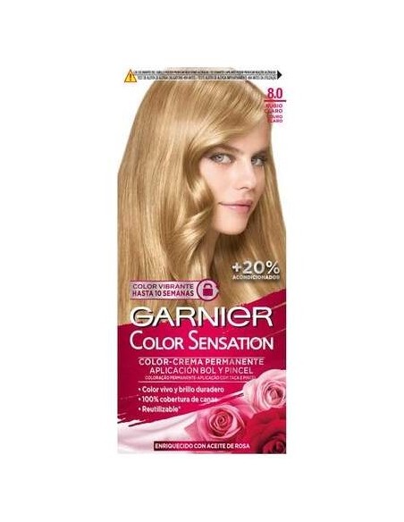 Garnier Color Sensation N°8 Rubio Luminoso 4Uds
