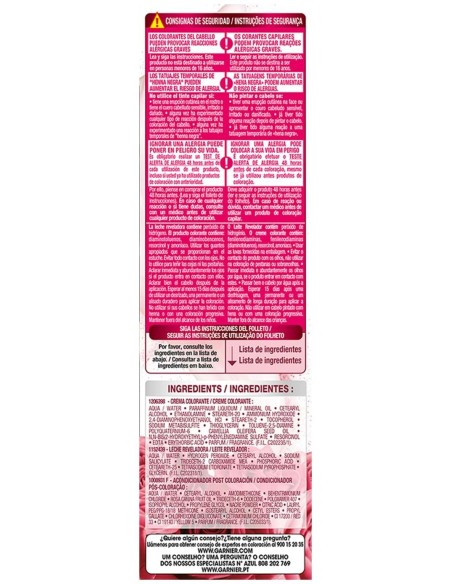 Garnier Color Sensation N°2.10 Negro Azulado 4Uds