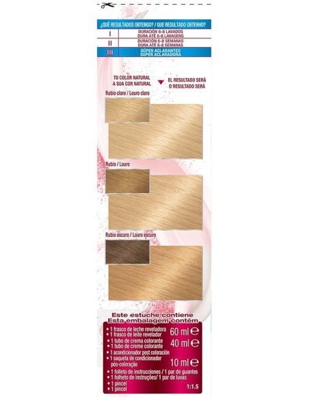 Garnier Color Sensation N°1.10 Rubio Extra Claro 4Uds