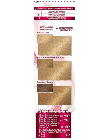 Garnier Color Sensation N°8 Rubio Luminoso 4Uds
