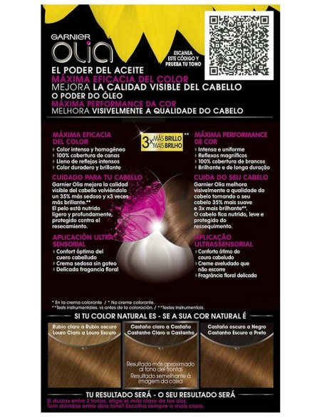 Garnier Olia Coloración Permanente N°5.3 Capuccino 1Ud