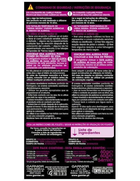 Garnier Olia Coloración Permanente N°6.0 Rubio Oscuro 4Uds