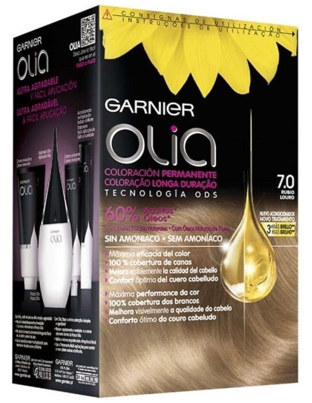 Olia Coloración Permanente 7,0 Rubio Lote