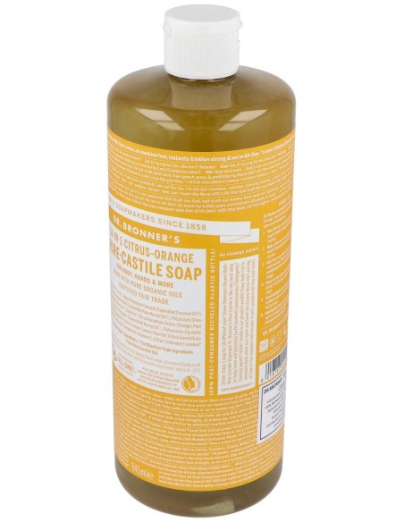 Dr. Bronner'S Jabón Líquido Cítricos Naranja Bio 945Ml