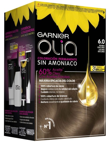 Garnier Olia Coloración Permanente N°6.0 Rubio Oscuro 4Uds