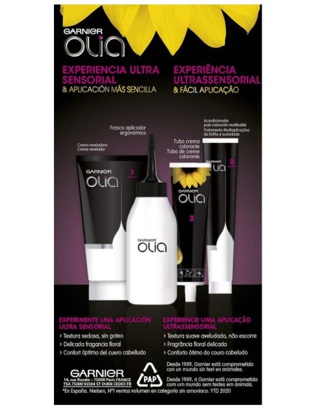 Garnier Olia Coloración Permanente N°1.01 Rubio Extra Claro Ceniza 4Uds