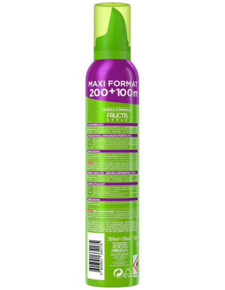 Garnier Fructis Style Espuma Hidrarizos Perfectos 300Ml