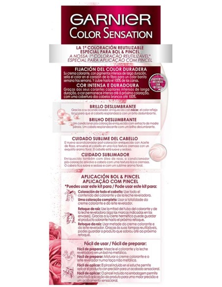 Garnier Color Sensation N°7.0 Rubio 4Uds