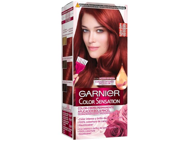 Garnier Color Sensation N°6.60 Rojo Intenso 4Uds