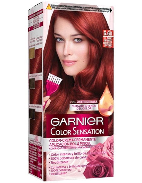 Garnier Color Sensation N°6.60 Rojo Intenso 4Uds
