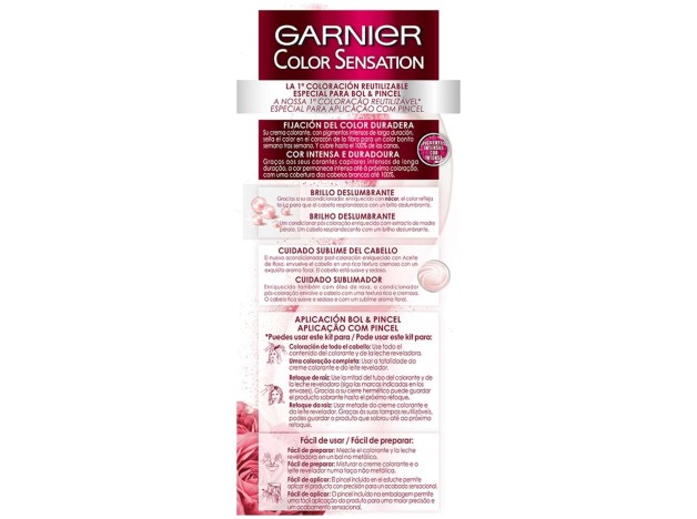 Garnier Color Sensation N°6.60 Rojo Intenso 4Uds