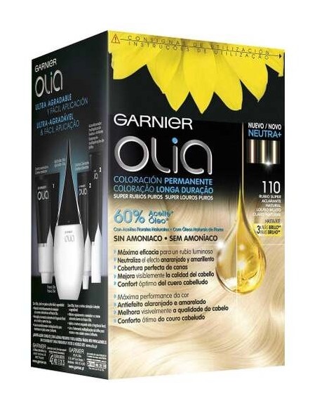 Olia Coloración Permanente 110 Rubio Super Aclarante Lote