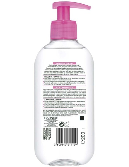 Skinactive Gel Micelar Todo En 1 200 Ml