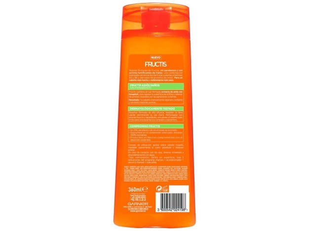 Garnier Fructis Adiós Daños Champú 360Ml