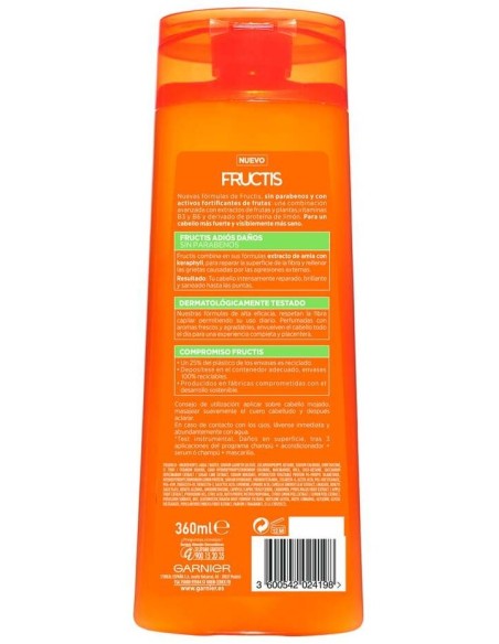 Garnier Fructis Adiós Daños Champú 360Ml