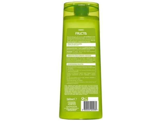 Garnier Fructis Champú Anticaspa Fortificante...