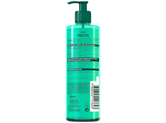Fructis Aloe Secado Natural Crema Gel Sin...