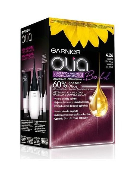Garnier Kit Olia Coloracion Permanente Violeta Electrico N°426