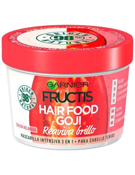 Garnier Fructis Hair Food Goji Brillo Mascarilla Reaviva 390Ml