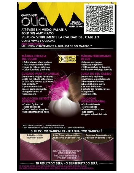 Garnier Kit Olia Coloracion Permanente Violeta Electrico N°426
