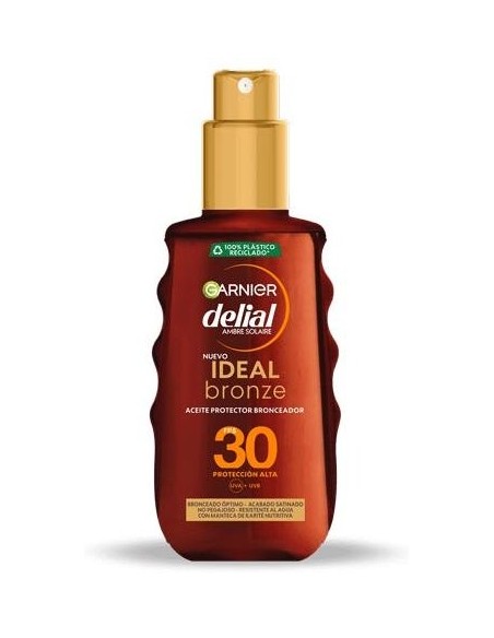 Garnier Delial Ideal Bronze Aceite Bronceador Spf30 150Ml
