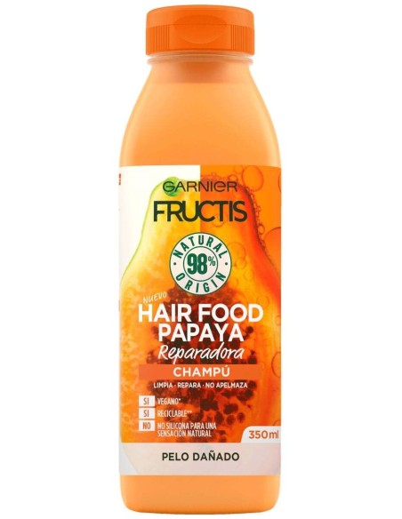Garnier Fructis Hair Food Papaya Champú Reparador 350Ml