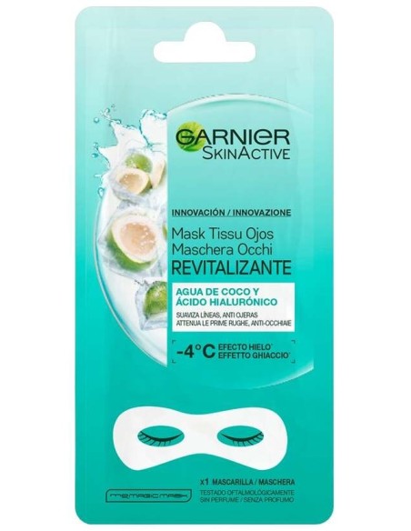Garnier Skinactive Mascarilla Tissu Ojos Revitalizante 2Uds
