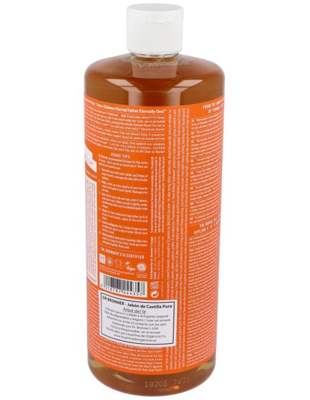 Dr. Bronner'S Jabón Líquido Árbol Té 945Ml