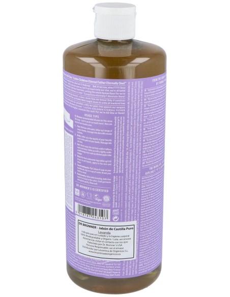 Dr. Bronner'S Jabón Líquido Lavanda Bio 945Ml